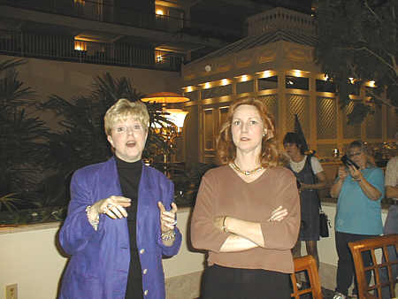 Kerry Stevenson Driskill( Don't take my picture!) and Melissa Walker Brown